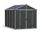 Palram-Canopia Rubicon 8' x 10' Shed - Gray-HG9731GY-Garage Giant 