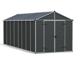 Palram-Canopia Rubicon 8' x 20' Shed - Gray-HG9735GY-Garage Giant 