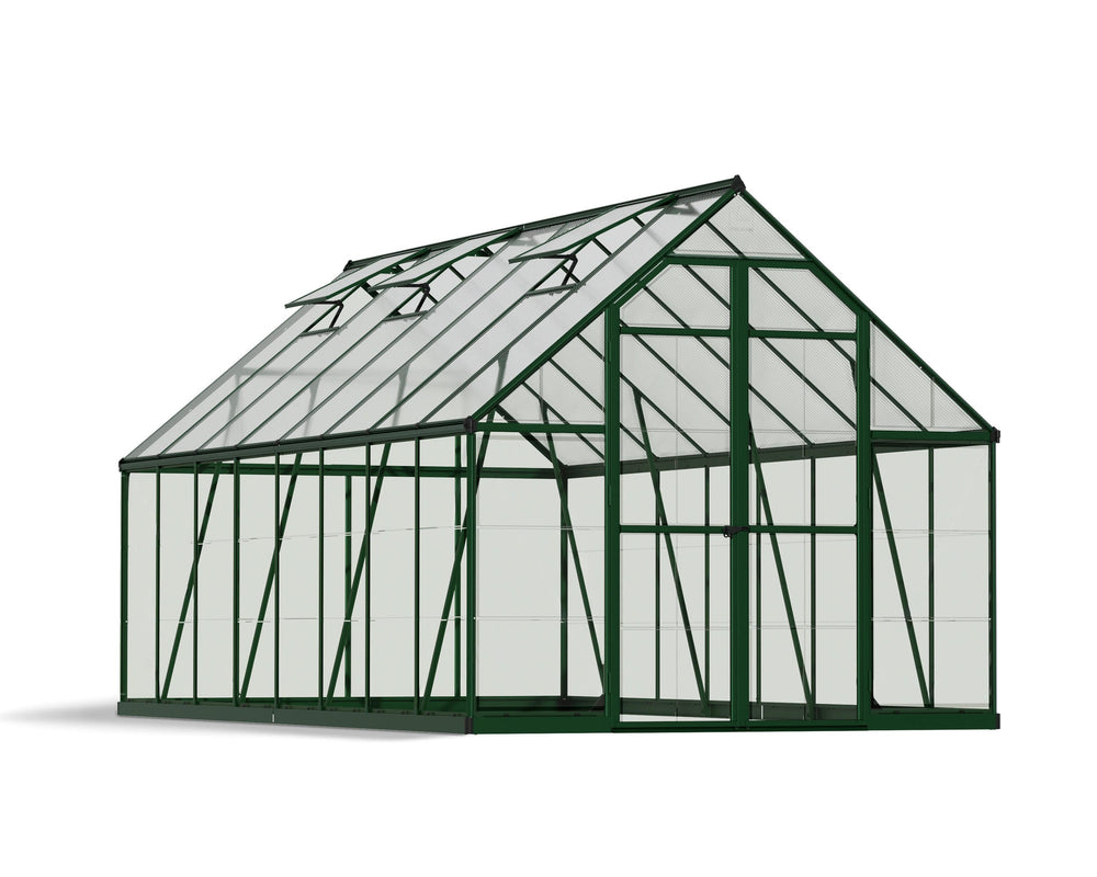 Palram-Canopia Balance 8' x 16' Greenhouse (Green)-HG6116G-Garage Giant