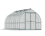 Palram-Canopia Bella 8' x 16' Hobby Greenhouse Kit (Silver)-HG5416-Garage Giant 