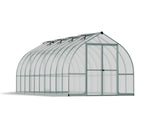 Palram-Canopia Bella 8' x 20' Hobby Greenhouse Kit (Silver)-HG5420-Garage Giant 
