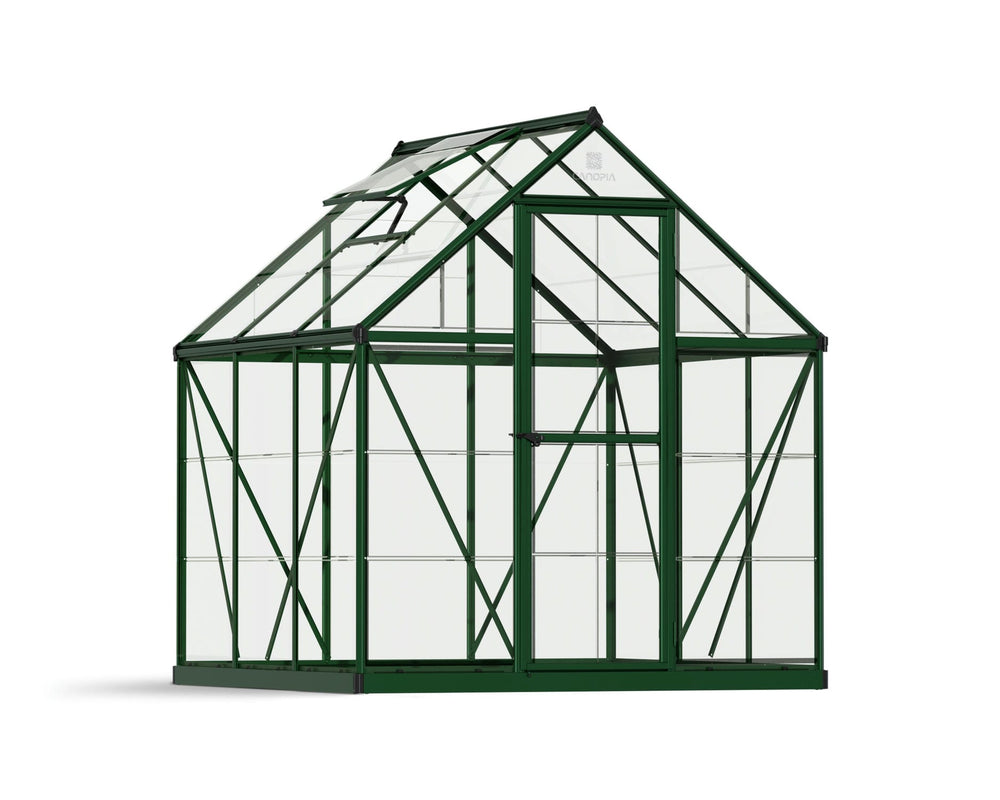 Palram-Canopia Hybrid 6' x 6' Greenhouse - Green-HG5506G-1B-Garage Giant
