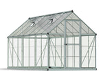 Palram-Canopia Hybrid 6' x 14' Greenhouse (Silver)-HG5514-Garage Giant 