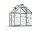 Palram-Canopia Hybrid 6' x 4' Greenhouse (Silver)-HG5504-Garage Giant 