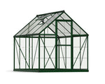 Palram-Canopia Hybrid 6' x 8' Greenhouse (Green)-HG5508G-1B-Garage Giant 