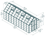 Palram-Canopia Snap & Grow 8' x 20' Hobby Greenhouse-HG8020-Garage Giant 
