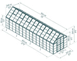 Palram-Canopia Snap & Grow 8' x 28' Greenhouse - Silver-HG8028-Garage Giant 