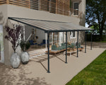 Palram-Canopia Feria 10' x 30' Patio Cover (Grey / Clear)-HG9430-Garage Giant 