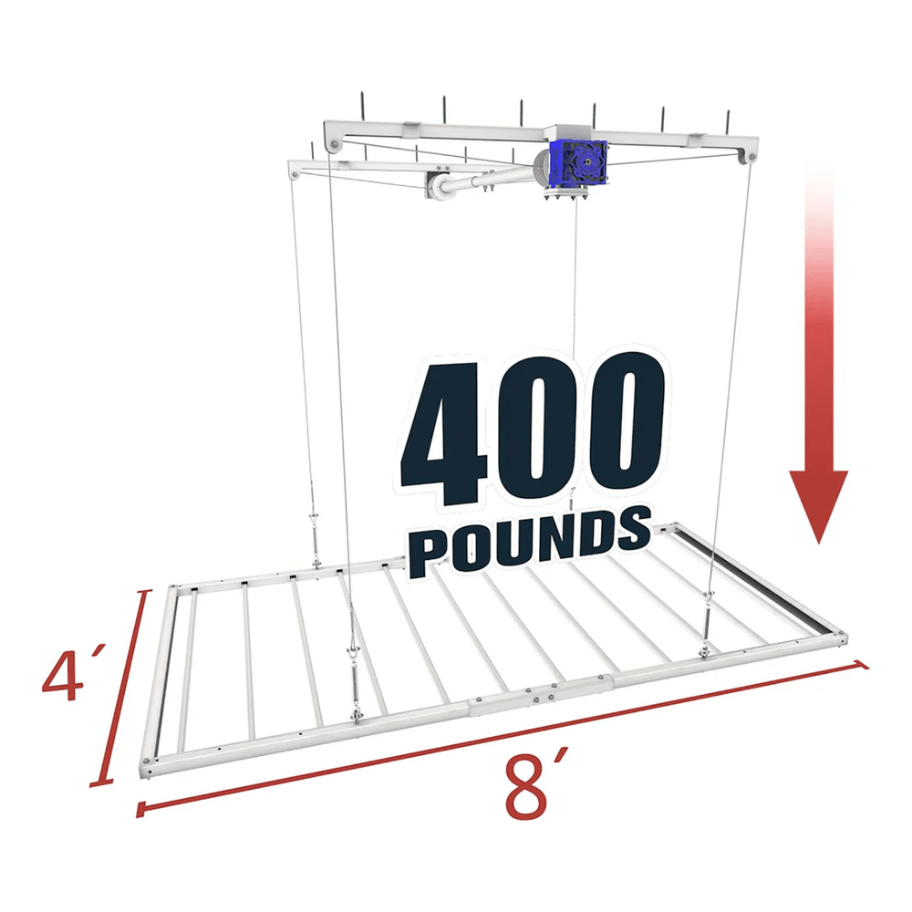Ceiling Sam 4 x 8 ft. Storage Elevator (11.5 - 14 ft. Ceiling Height)-CS-R4X8M-Garage Giant