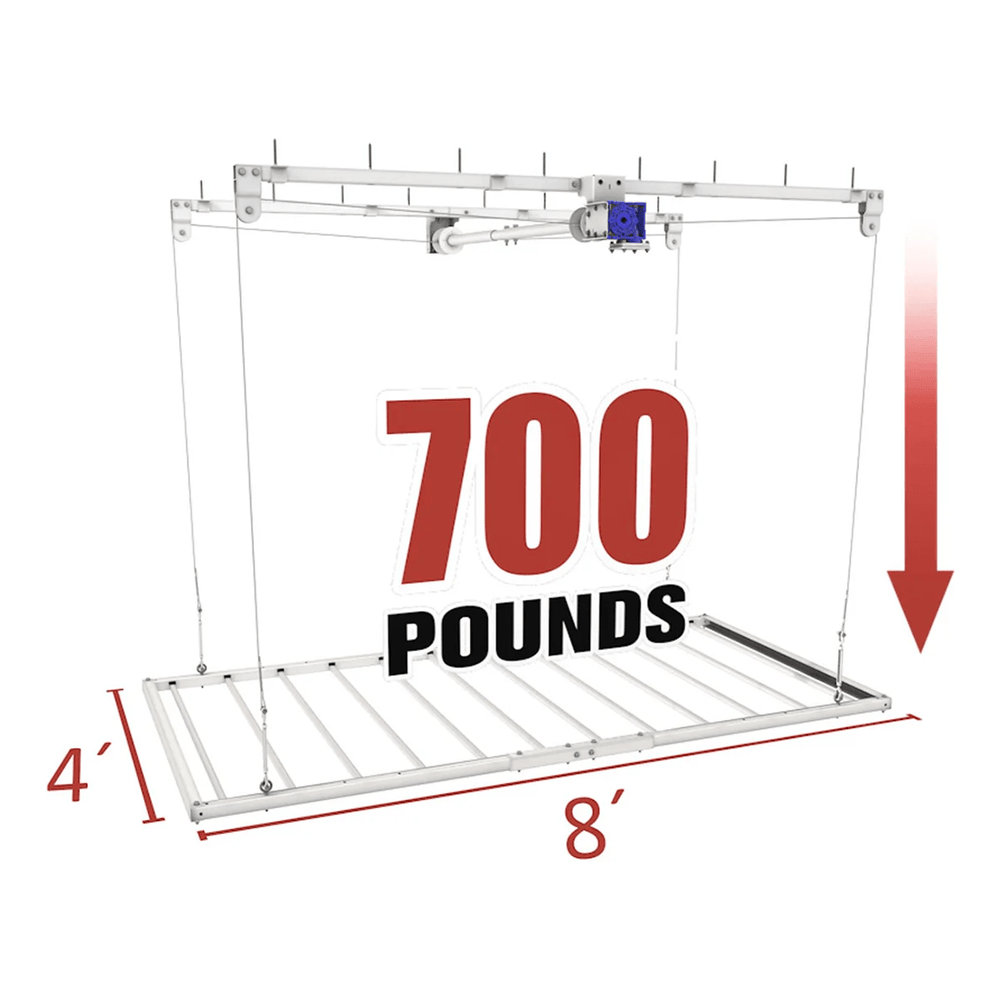 Ceiling Sam 4 x 8 ft. Storage Elevator PRO (8 - 11 ft. Ceiling Height)-CS-R4X8P-Garage Giant