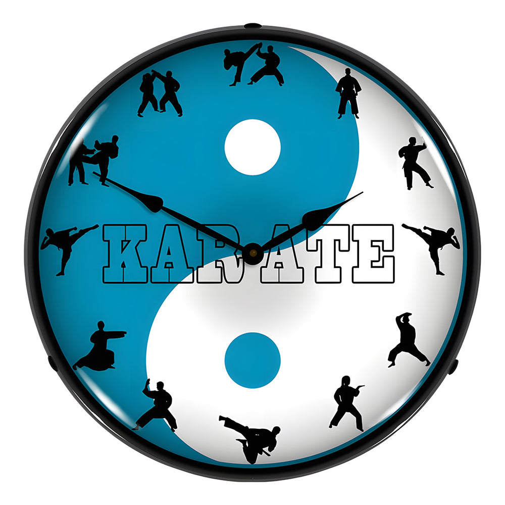 Collectable Sign and Clock Karate Backlit Wall Clock-RE1312481-Garage Giant