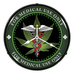 Collectable Sign and Clock Medical Marijuana Backlit Wall Clock-RE1312483-Garage Giant 