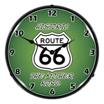 Collectable Sign and Clock Route 66 The Mother Road Backlit Wall Clock-RE1405513-Garage Giant 