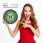 Collectable Sign and Clock Route 66 The Mother Road Backlit Wall Clock-RE1405513-Garage Giant 
