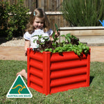 Absco The Organic Garden Co. Hakea 1.8' x 1' x 1.3' Metal Kids Garden Bed - Red 