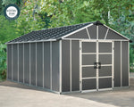 Palram-Canopia Yukon S 11' x 17' Shed - Gray-HG9917SGY-Garage Giant 