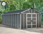 Palram-Canopia Yukon S 11' x 21' Shed - Gray-HG9921SGY-Garage Giant 