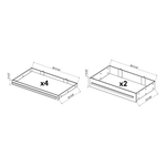 Dragonfire Tools Pro Series 6-Drawer 43.5-Inch Rolling Tool Cabinet (Black) 