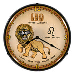 Collectable Sign and Clock Leo Backlit Wall Clock-S21G12091245-Garage Giant 