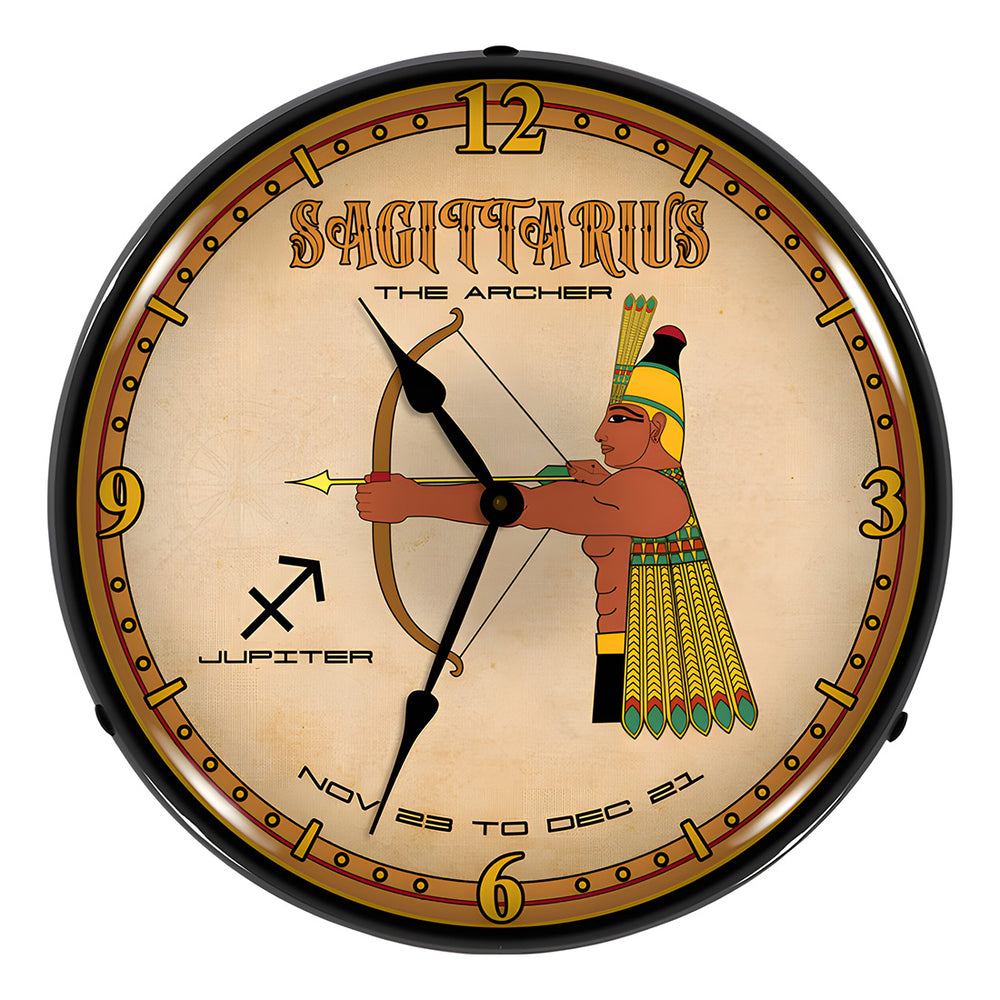 Collectable Sign and Clock Sagittarius Backlit Wall Clock-S21G12091248-Garage Giant