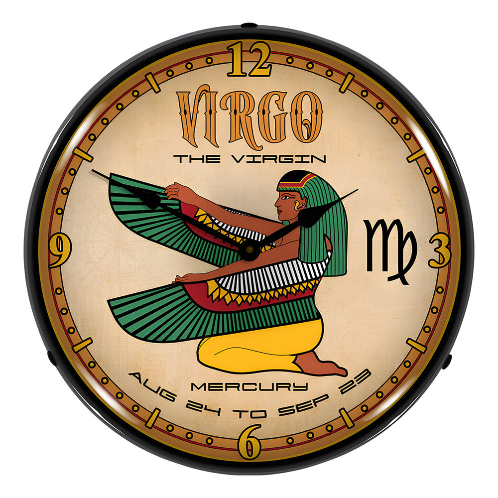 Collectable Sign and Clock Virgo Backlit Wall Clock-S21G12091251-Garage Giant