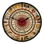 Collectable Sign and Clock Zodiac Chart Backlit Wall Clock-S21G12091252-Garage Giant 