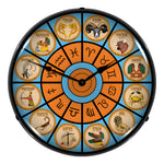 Collectable Sign and Clock Zodiac Chart Backlit Wall Clock-S21G12091253-Garage Giant 