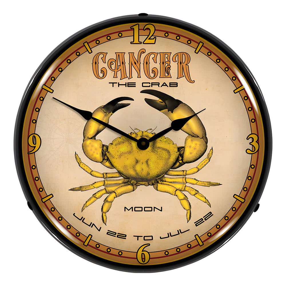 Collectable Sign and Clock Cancer Backlit Wall Clock-S21G21091242-Garage Giant
