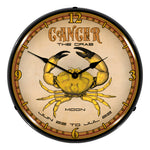 Collectable Sign and Clock Cancer Backlit Wall Clock-S21G21091242-Garage Giant 
