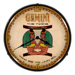 Collectable Sign and Clock Gemini Backlit Wall Clock-S21G21091244-Garage Giant 