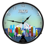 Collectable Sign and Clock Tokyo Skyline Backlit Wall Clock-S21G22011176-Garage Giant 