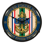 Collectable Sign and Clock Navy Veteran Operation Desert Storm Backlit Wall Clock-S21G22021275-Garage Giant 