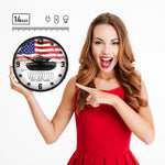 Collectable Sign and Clock WWII Patton Tank Backlit Wall Clock-S21G22021281-Garage Giant 