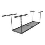 SafeRacks 3' x 8' Overhead Storage Rack with 24-45-Inch Drop (Hammertone)-SB-38PK-H-Pack-24-Garage Giant 