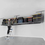 SafeRacks Two 4' x 8' Overhead Storage Rack with 24-45-Inch Drop (Hammertone)-SB-48PK-H-Pack-24-Combo-Garage Giant 