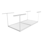 SafeRacks 4' x 8' Overhead Storage Rack with 24-45-Inch Drop (White)-SB-48PK-W-Pack-24-Garage Giant 