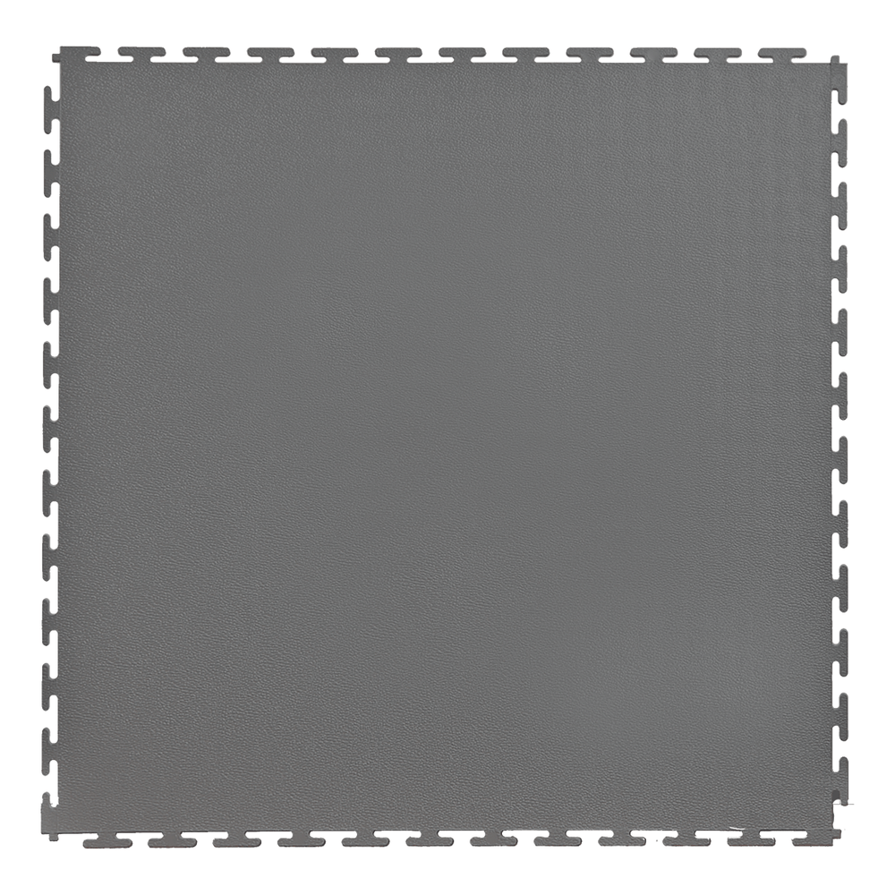 Lock-Tile 7mm Dark Grey PVC Smooth Tile (50 Pack)-SM002D-50-Garage Giant