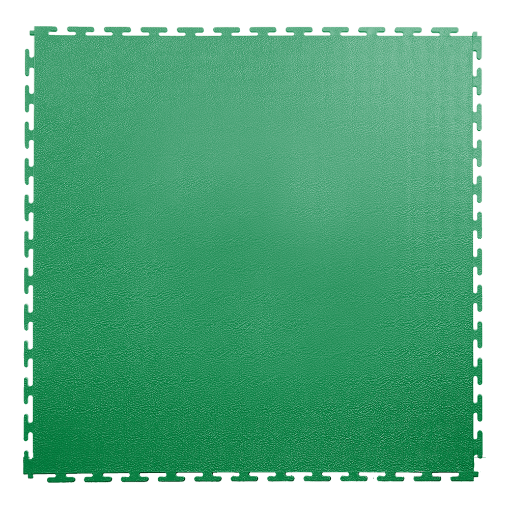 Lock-Tile 7mm Green PVC Smooth Tile (50 Pack)-SM009-50-Garage Giant