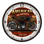 Collectable Sign and Clock American Classic Bike Backlit Wall Clock-SM1103302-Garage Giant 