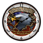 Collectable Sign and Clock We the People Backlit Wall Clock-SM1103313-Garage Giant 