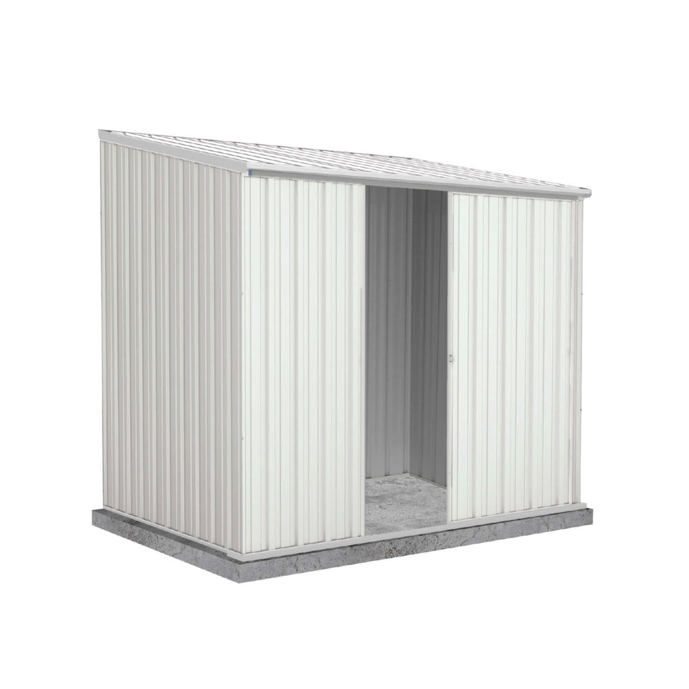 Absco EZI Slider 7' x 5' Metal Storage Shed - Surfmist