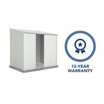 Absco EZI Slider 7' x 5' Metal Storage Shed - Surfmist 