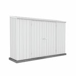 Absco Space Saver 10' x 2.5' Metal Garden Shed - Surfmist 