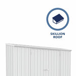 Absco Space Saver 10' x 2.5' Metal Garden Shed - Surfmist 