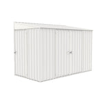 Absco Durango 10' x 5' Metal Bike Shed - Surfmist 