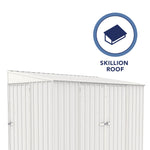 Absco Durango 10' x 5' Metal Bike Shed - Surfmist 