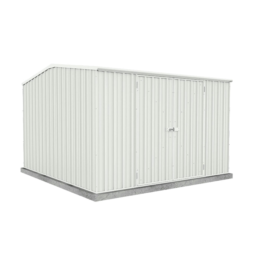 Absco Premier 10' x 10' Metal Storage Shed - Surfmist