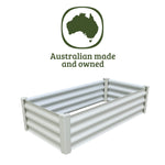 Absco The Organic Garden Co Hakea 4' x 2' x 1' Metal Rectangle Garden Bed - Surfmist 