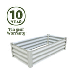Absco The Organic Garden Co Hakea 4' x 2' x 1' Metal Rectangle Garden Bed - Surfmist 