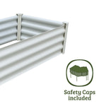 Absco The Organic Garden Co Hakea 4' x 2' x 1' Metal Rectangle Garden Bed - Surfmist 